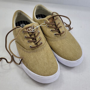 NWOT SPERRY Top Sider Men's Striper CVO Salt Washed Tan Chino Size 8